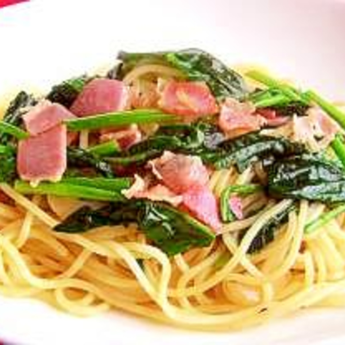 ほうれん草とベーコンの和風パスタ レシピ 作り方 By 美食男子ごはん 楽天レシピ